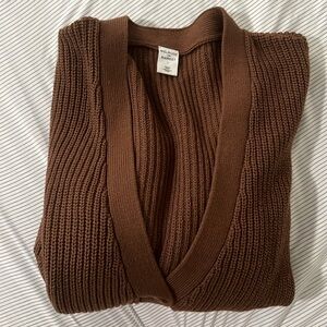 Brown knit sweater